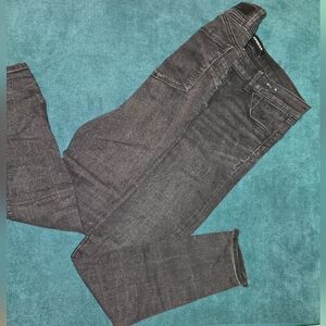 Express Black/charcoal Denim Pants Size 10